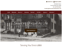 Tablet Screenshot of johnsonfuneralhomeme.com